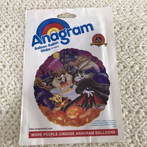 Looney Tunes Balloon  Mylar Anagram NOS 18”x 3 Tazmanian Devil Bugs Bunny Tweety